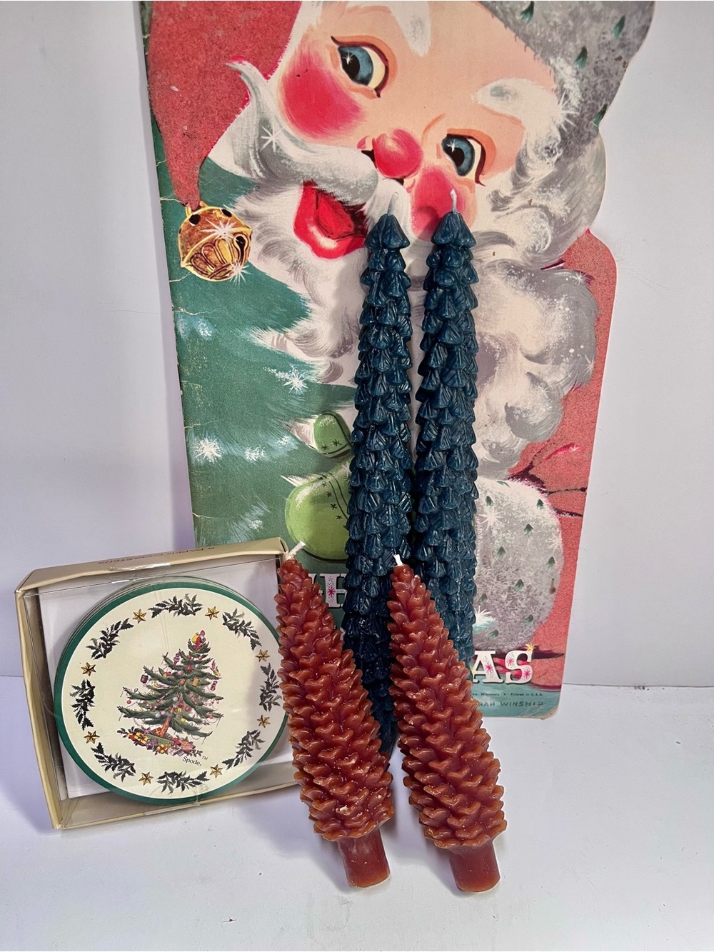 Handcrafted Pinecone/Evergreen Shaped Candles